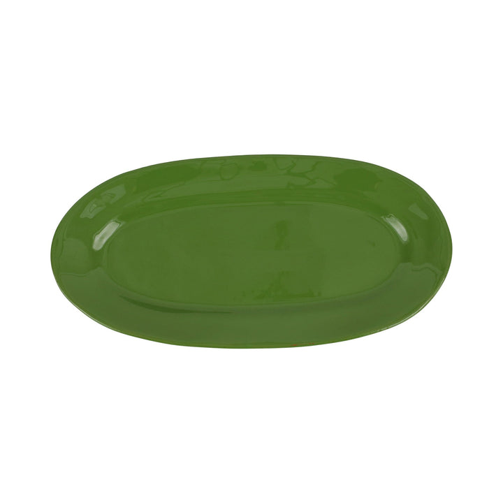 Cucina Fresca Sage Narrow Oval Platter