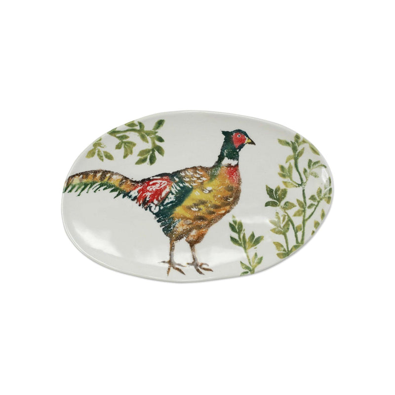 Fauna Pheasants Small Oval Platter