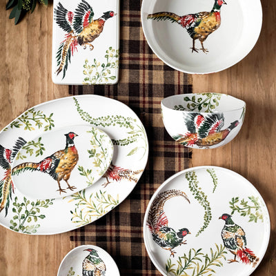 Fauna Pheasants Large Oval Platter