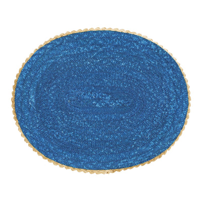 Florentine Straw Accessories Cobalt Oval Placemats - Set of 4
