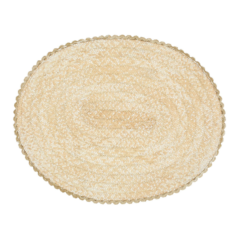 Florentine Straw Accessories Natural Oval Placemats - Set of 4