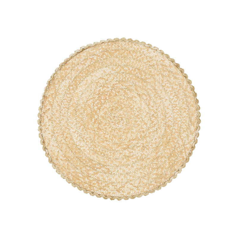 Florentine Straw Accessories Natural Round Placemats - Set of 4