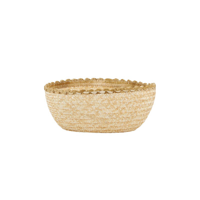 Florentine Straw Accessories Natural Large Round Bread Basket