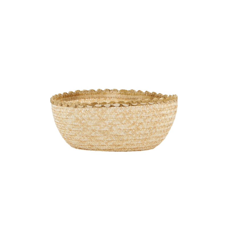 Florentine Straw Accessories Natural Large Round Bread Basket
