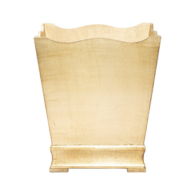 Florentine Wooden Accessories Gold Waste Basket by VIETRI