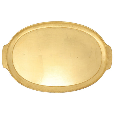 Florentine Wooden Accessories Handled Medium Oval Tray by VIETRI