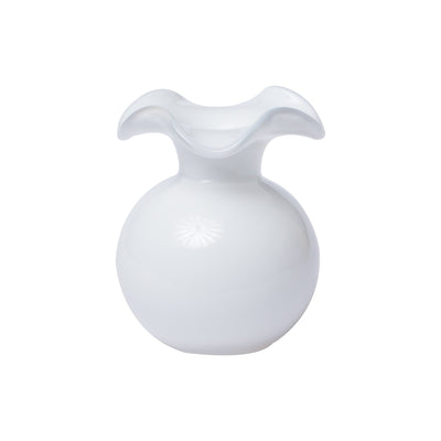 Hibiscus Glass White Bud Vase by VIETRI