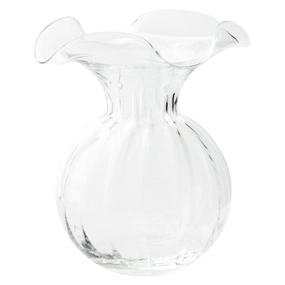 Hibiscus Glass Large Fluted Vase by VIETRI