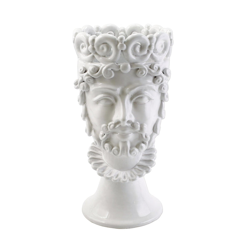 Sicilian Heads White Large King Head