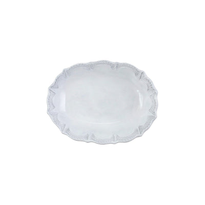 Incanto Lace Small Oval Serving Bowl by VIETRI