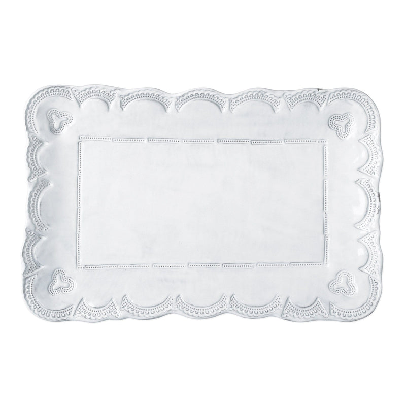Incanto Lace Small Rectangular Platter by VIETRI