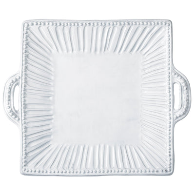 Incanto Stripe Square Handled Platter by VIETRI