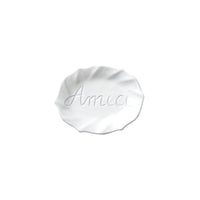 Incanto White Ruffle Amici Plate by VIETRI