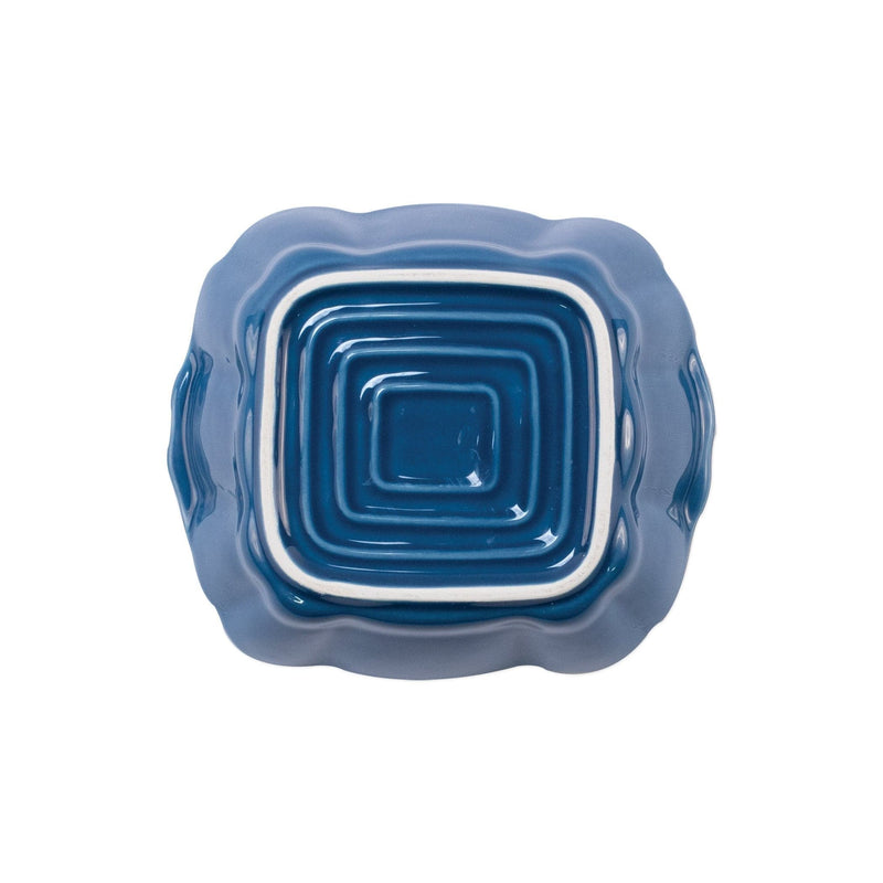 Italian Bakers Blue Small Square Baker by VIETRI
