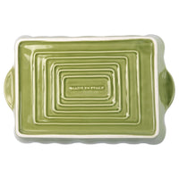 Italian Bakers Green Large Rectangular Baker by VIETRI