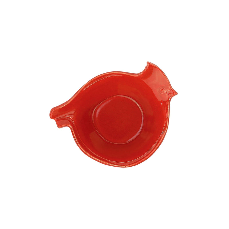 Lastra Holiday Figural Red Bird Small Bowl by VIETRI