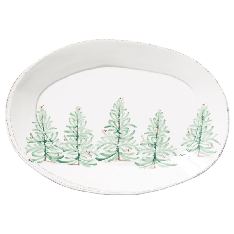 Lastra Holiday Oval Platter by VIETRI