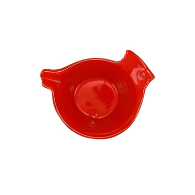 Lastra Holiday Figural Red Bird Dipping Bowl