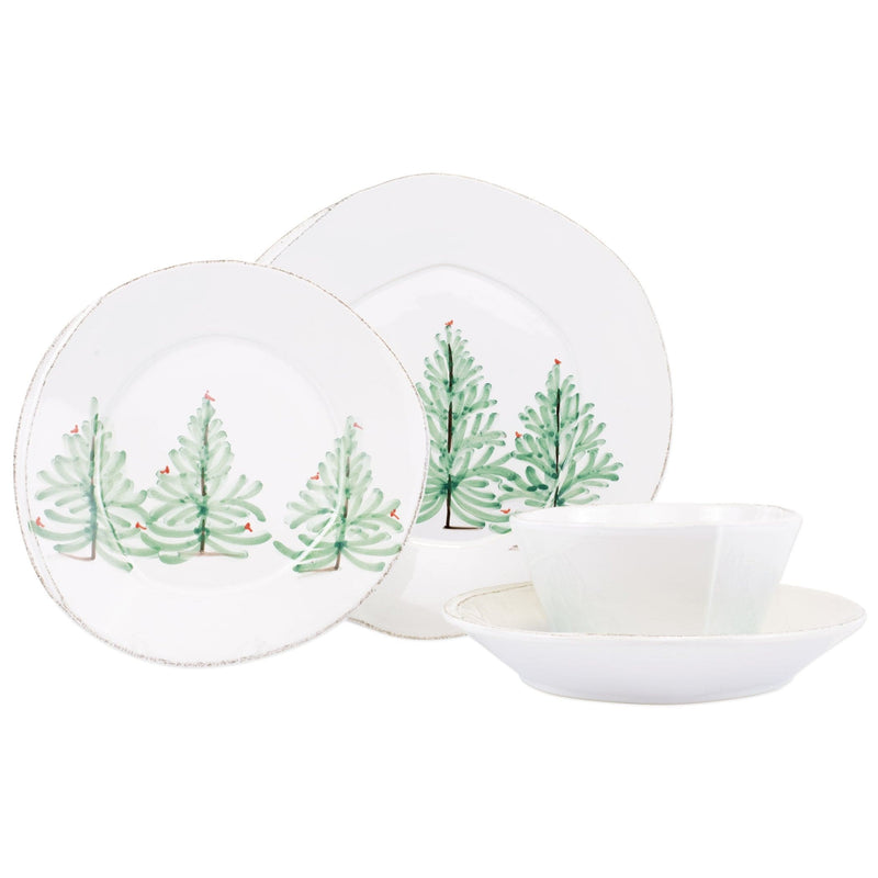 Lastra Holiday Four-Piece Place Setting by VIETRI