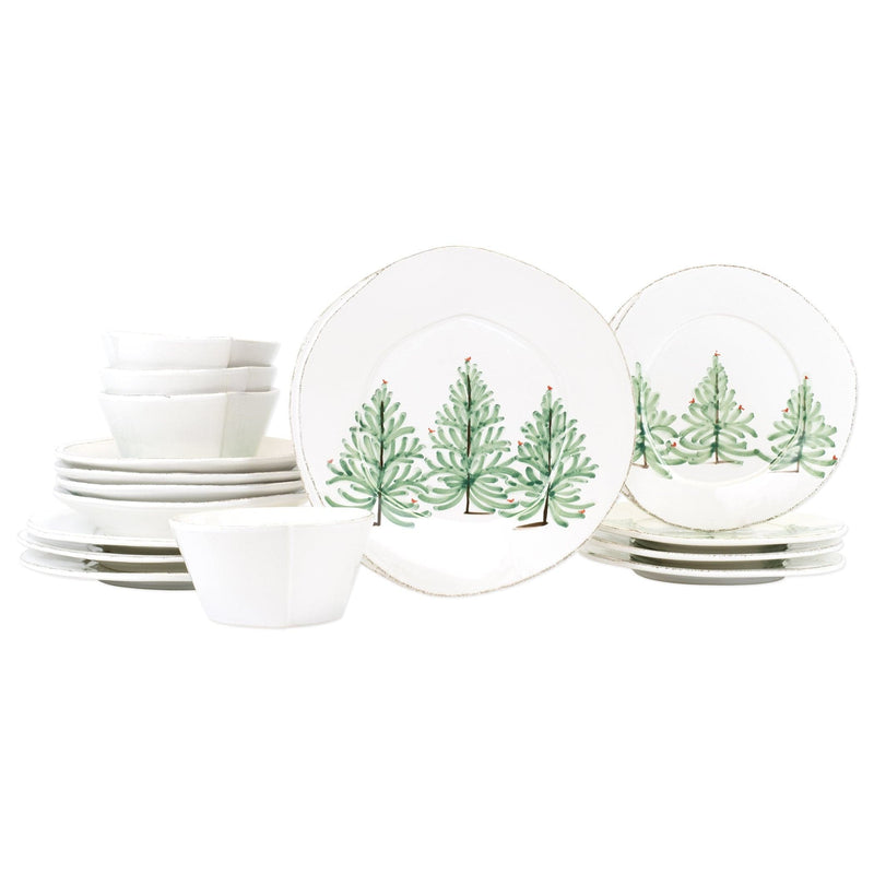 Lastra Holiday Sixteen-Piece Place Setting by VIETRI