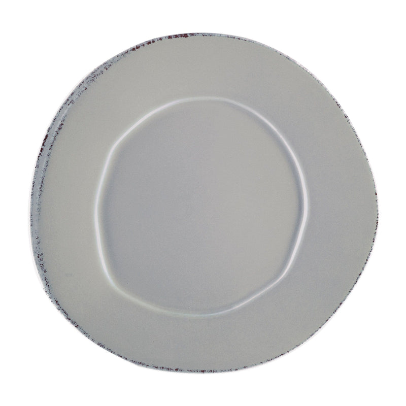 Lastra Gray Dinner Plate by VIETRI