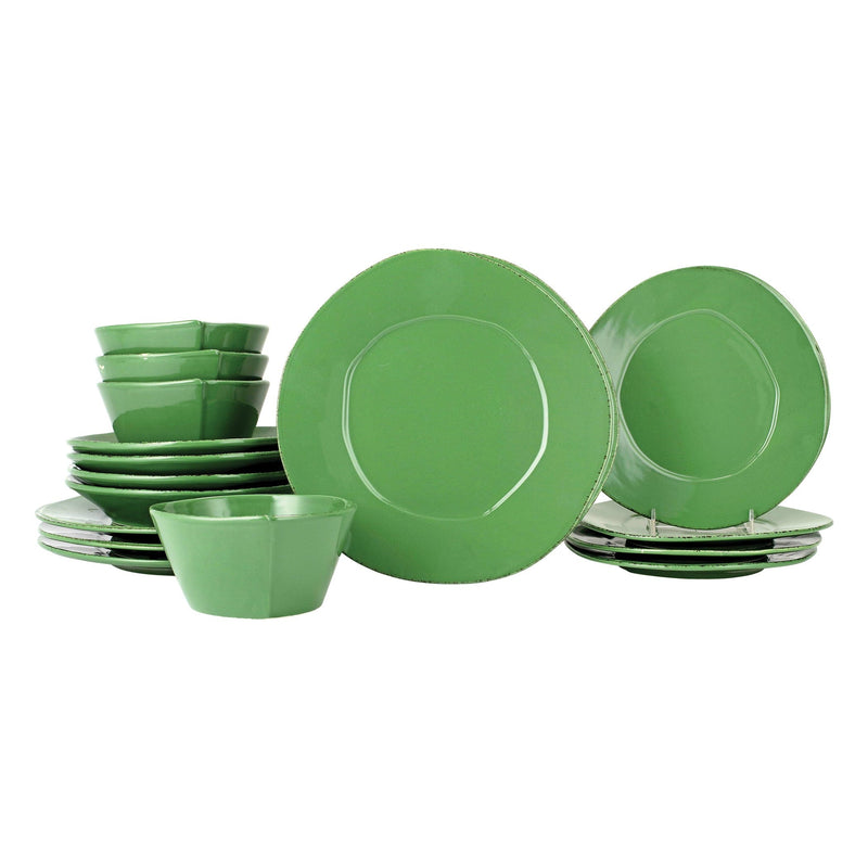 Lastra Green Sixteen-Piece Place Setting