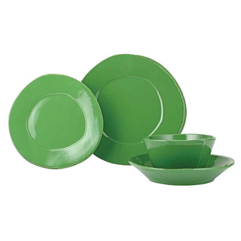 Lastra Green Four-Piece Place Setting