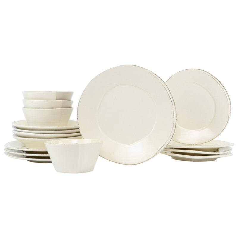 Lastra Linen Sixteen-Piece Place Setting by VIETRI