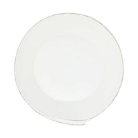 Lastra White Medium Shallow Serving Bowl by VIETRI