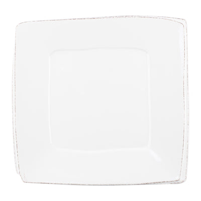 Lastra White Square Platter by VIETRI