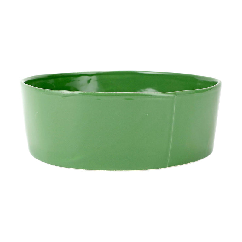 Lastra Green Large Serving Bowl
