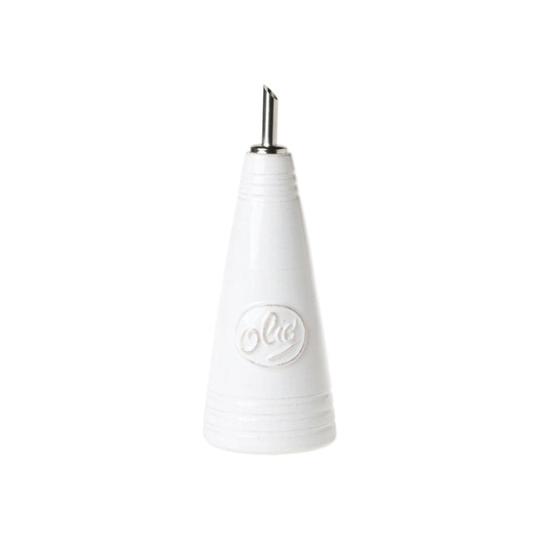 Lastra White Olive Oil Holder | Italian Olive Oil Bottle – VIETRI