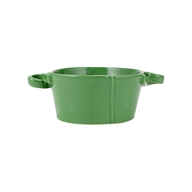 Lastra Green Small Handled Bowl
