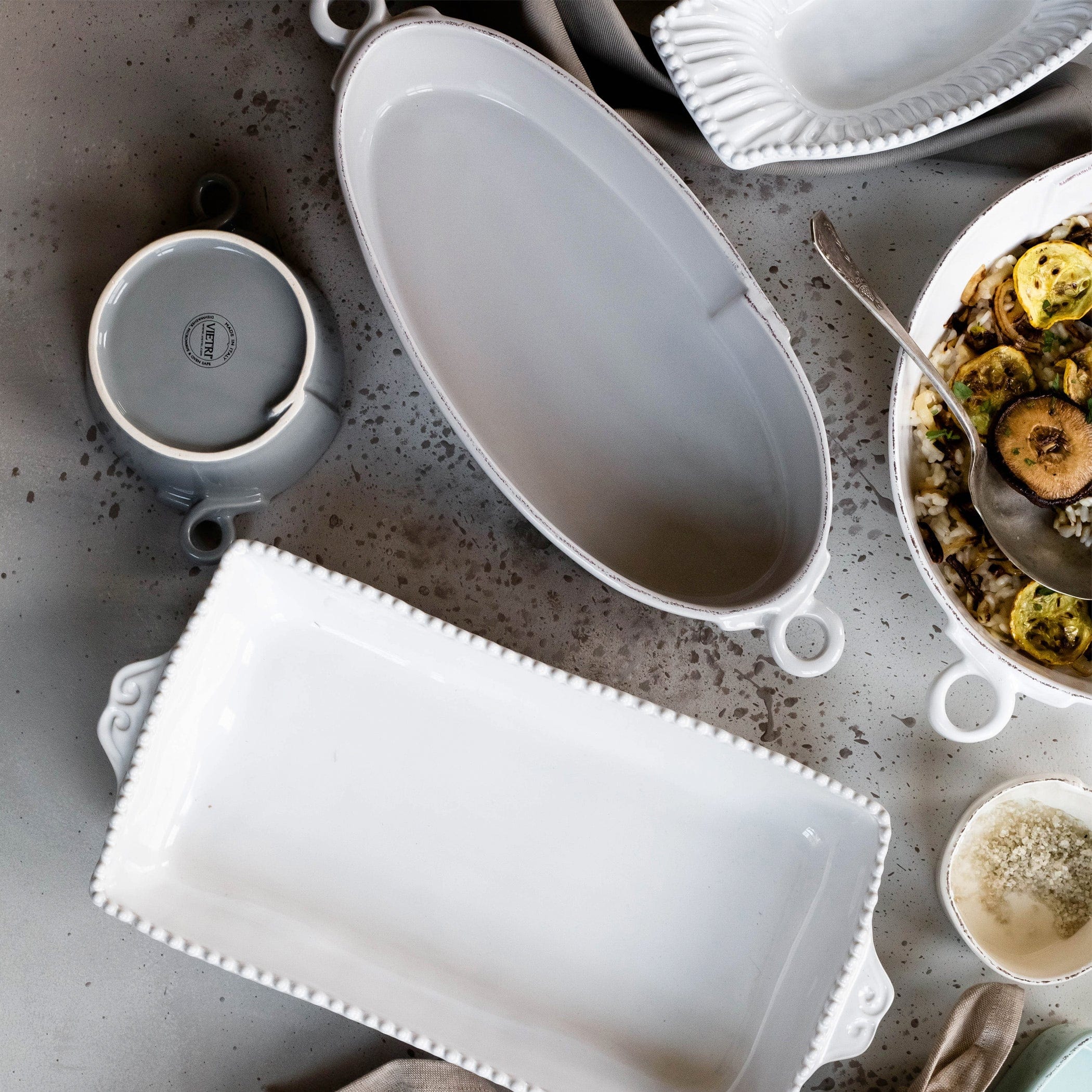 Lastra Handled Oval Baker | Oval Baking Dish | VIETRI