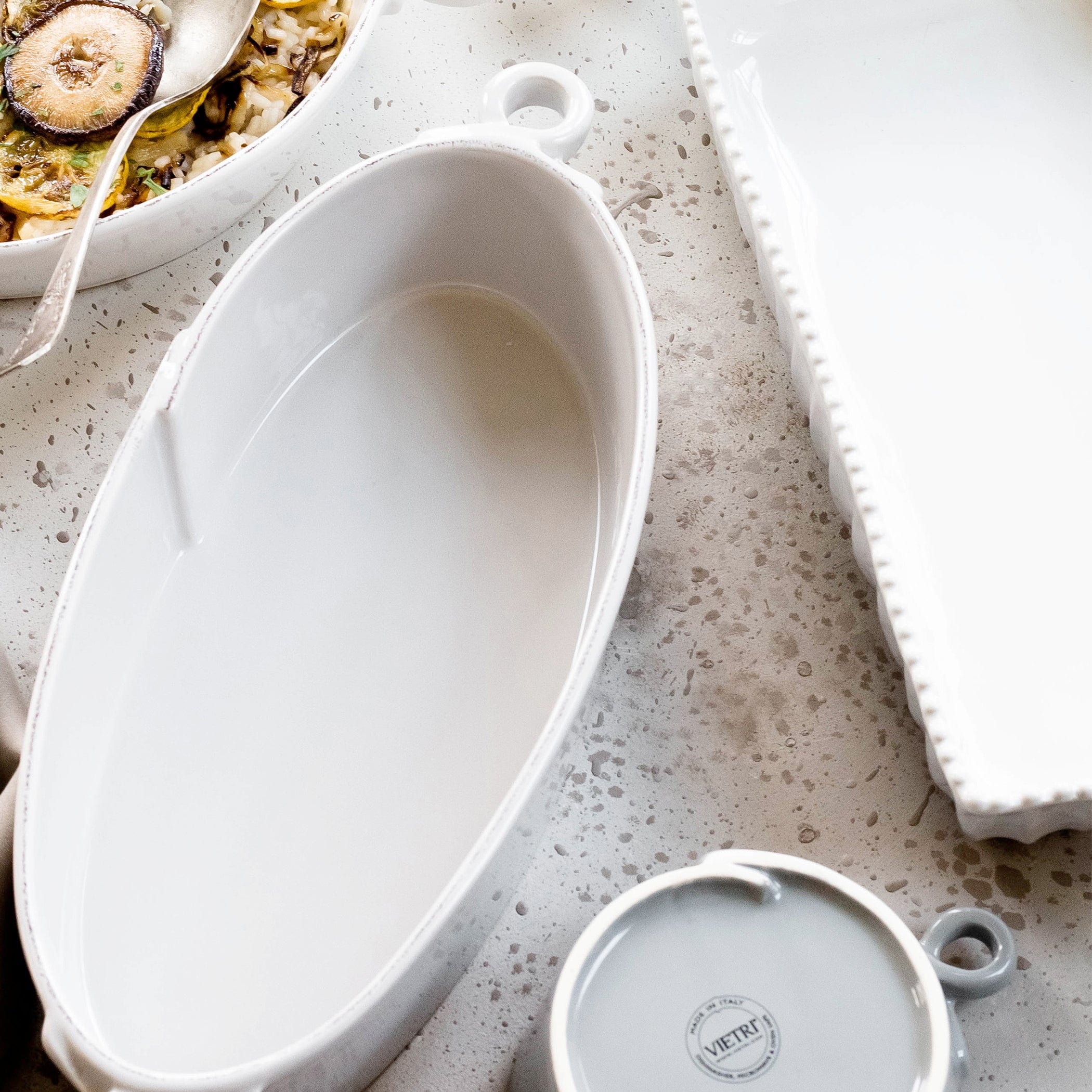 ラ*ラ様 イタリア　ハンドメイド　CAS VIETRI 20㎝　6枚 Lastra Handled Oval Baker | Oval Baking Dish | VIETRI