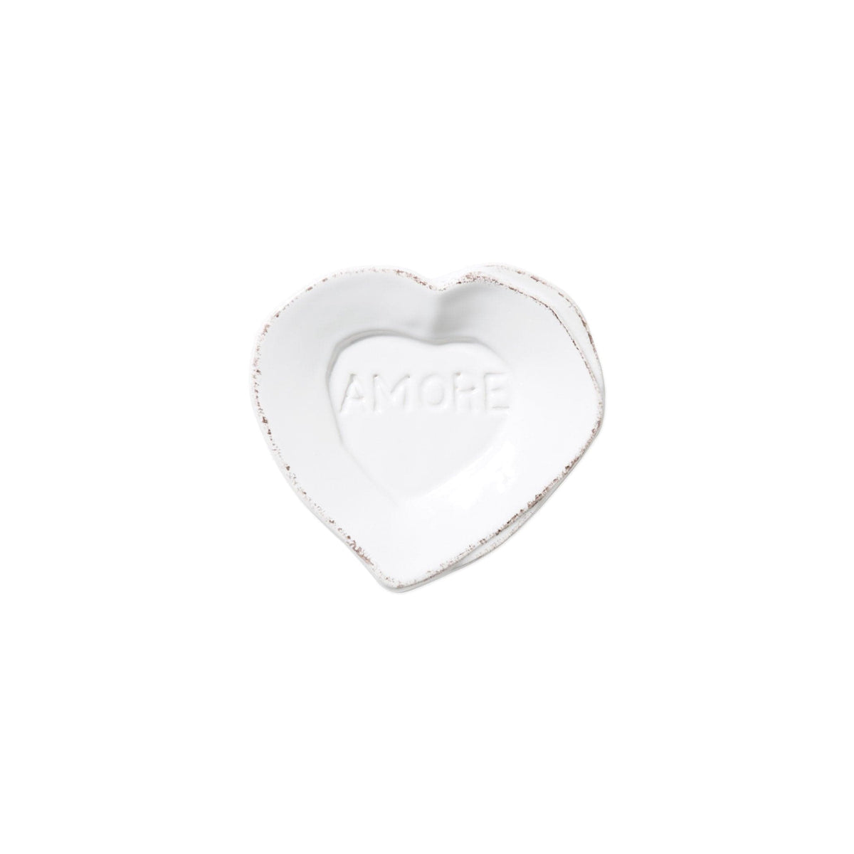 Lastra Heart Mini Amore Plate by VIETRI