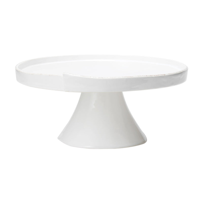 Lastra White Large Cake Stand by VIETRI