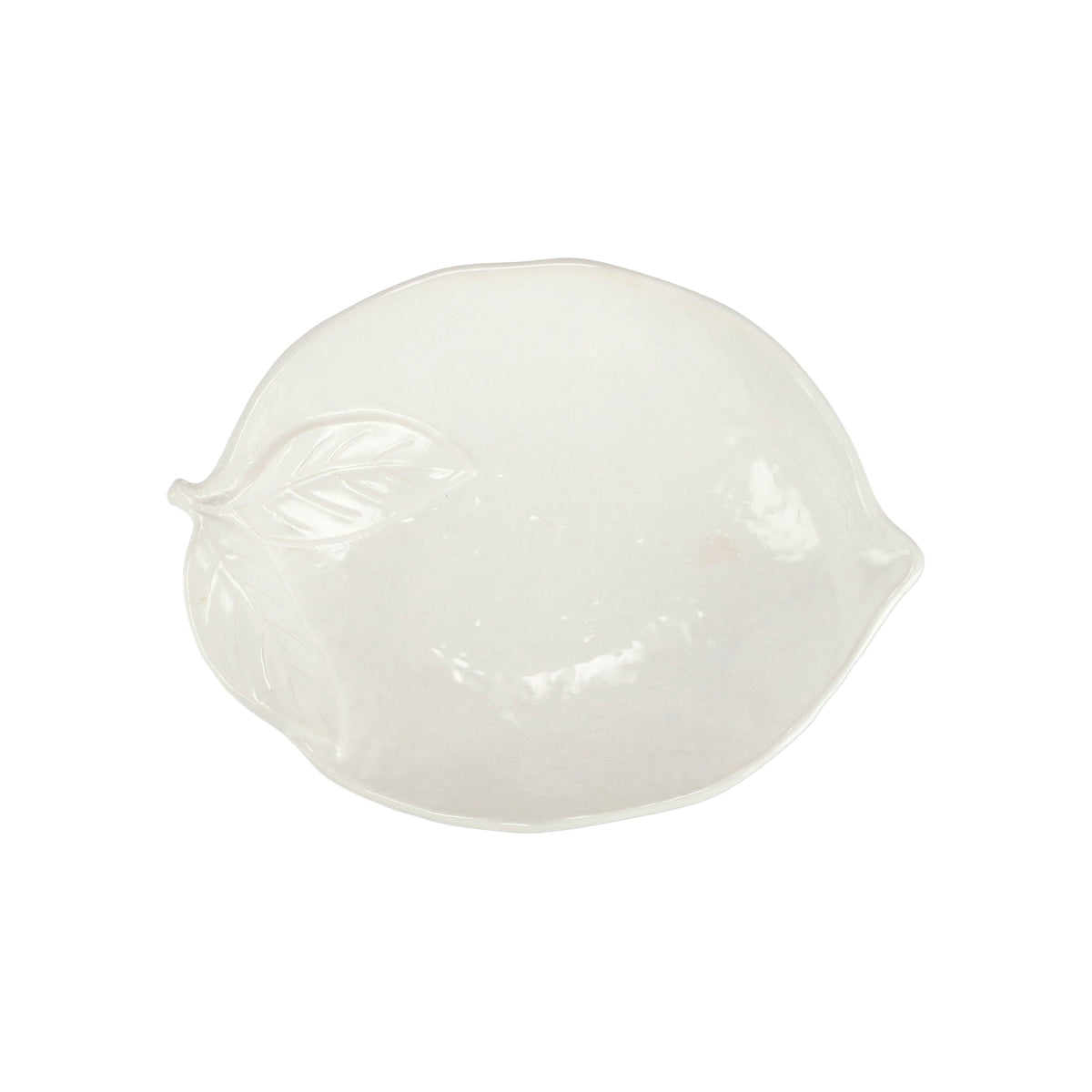 Limoni White Figural Lemon Medium Bowl