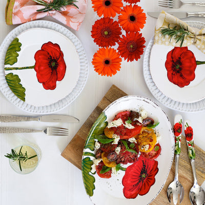 Lastra Poppy Salad Plate