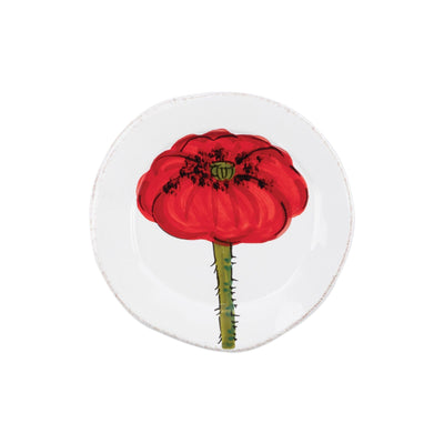 Lastra Poppy Canape Plate by VIETRI