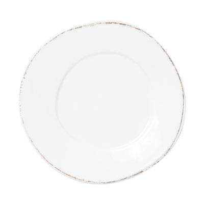 Melamine Lastra White Dinner Plate by VIETRI