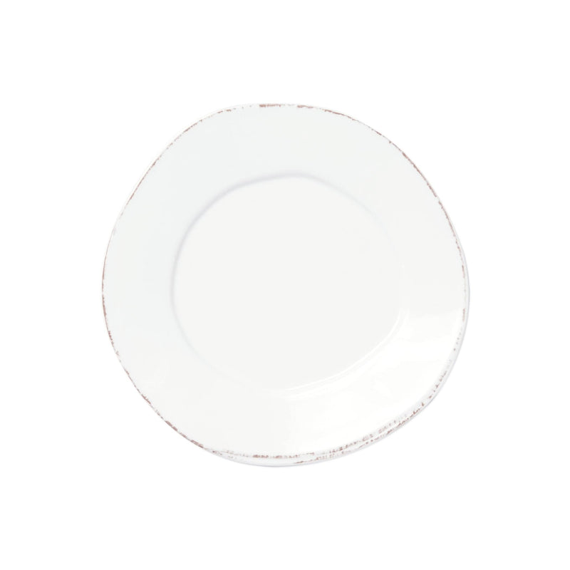 Melamine Lastra White Salad Plate by VIETRI