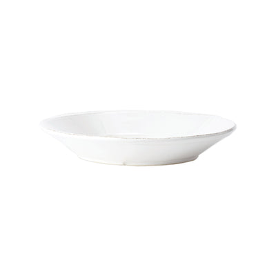 Melamine Lastra White Shallow Bowl by VIETRI