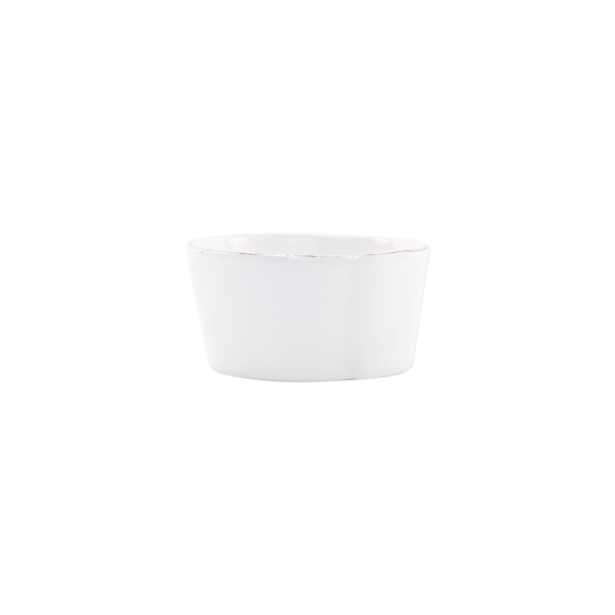 Melamine Lastra White Condiment Bowl by VIETRI