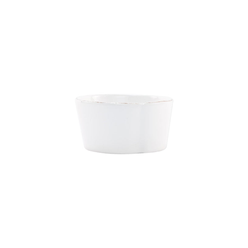 Melamine Lastra White Condiment Bowl by VIETRI