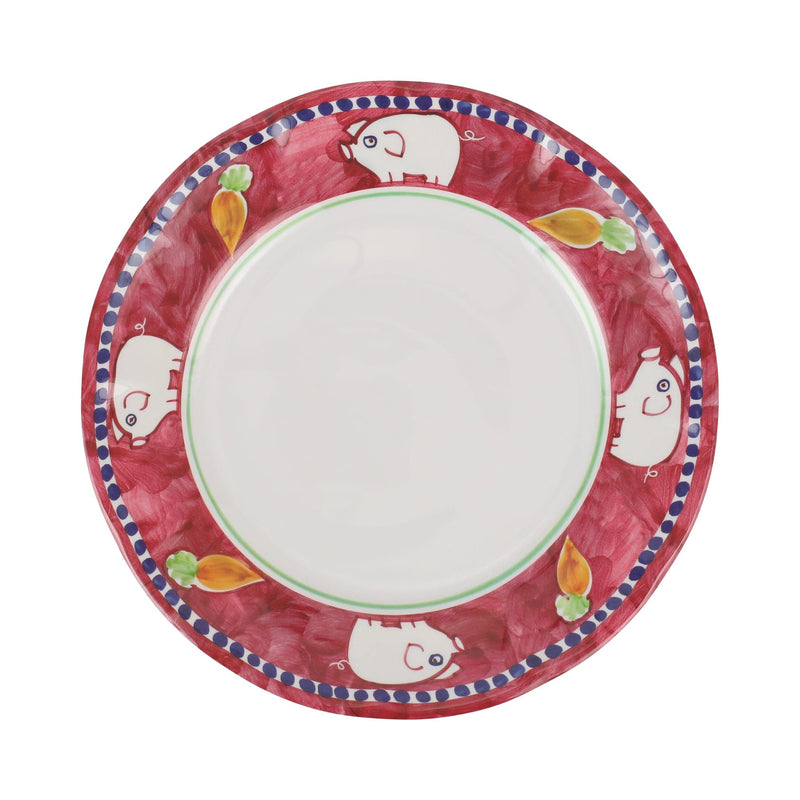 Melamine Campagna Porco Dinner Plate