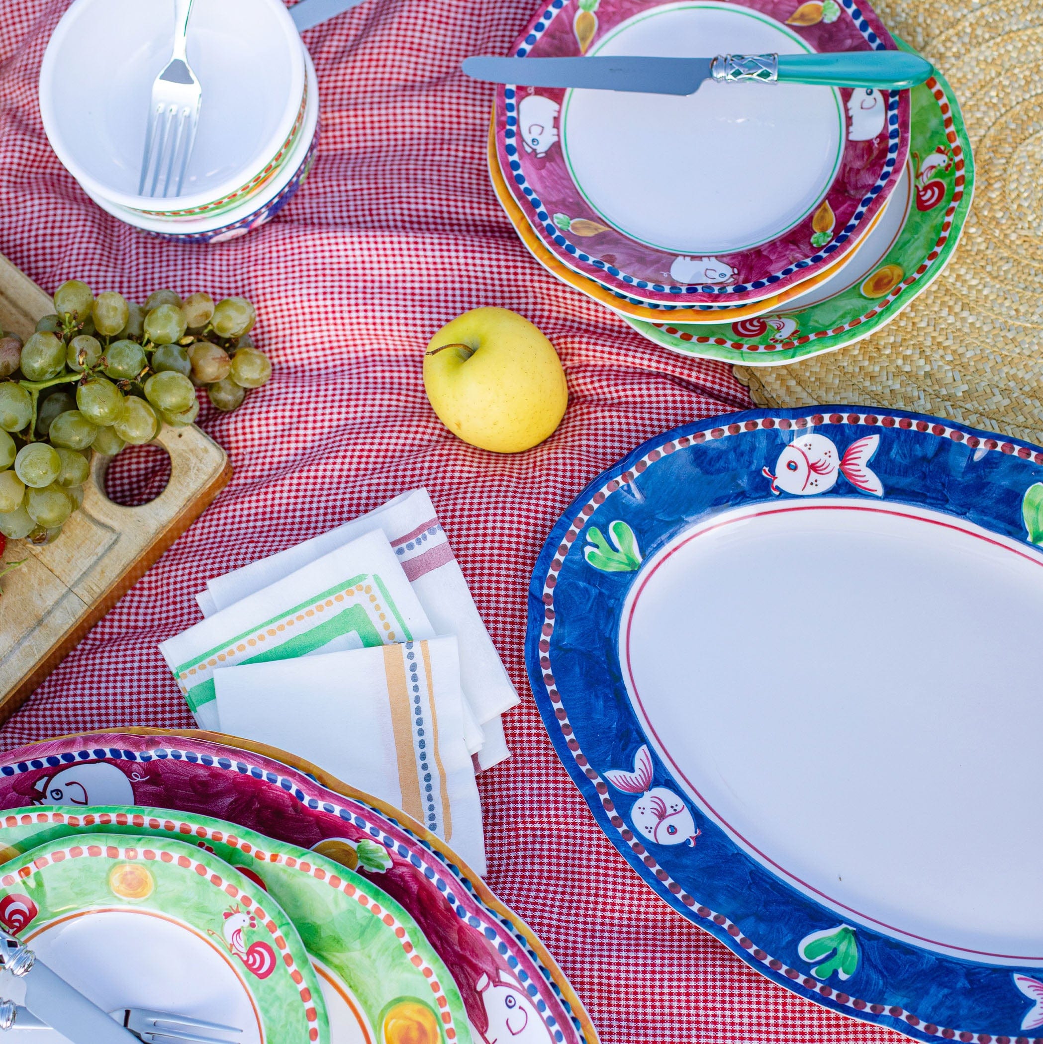 レア！ 新品未使用 VIETRI ヴィエトリ イタリア PlaceMats 4枚 Italian Placemats - VIETRI