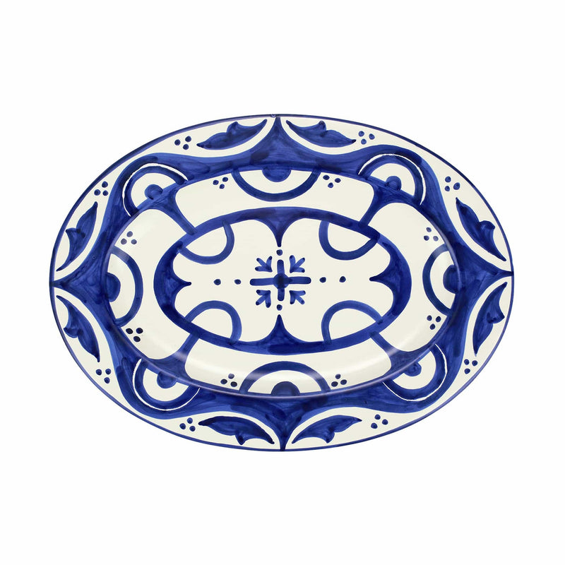 Mosaico Cobalt Oval Platter