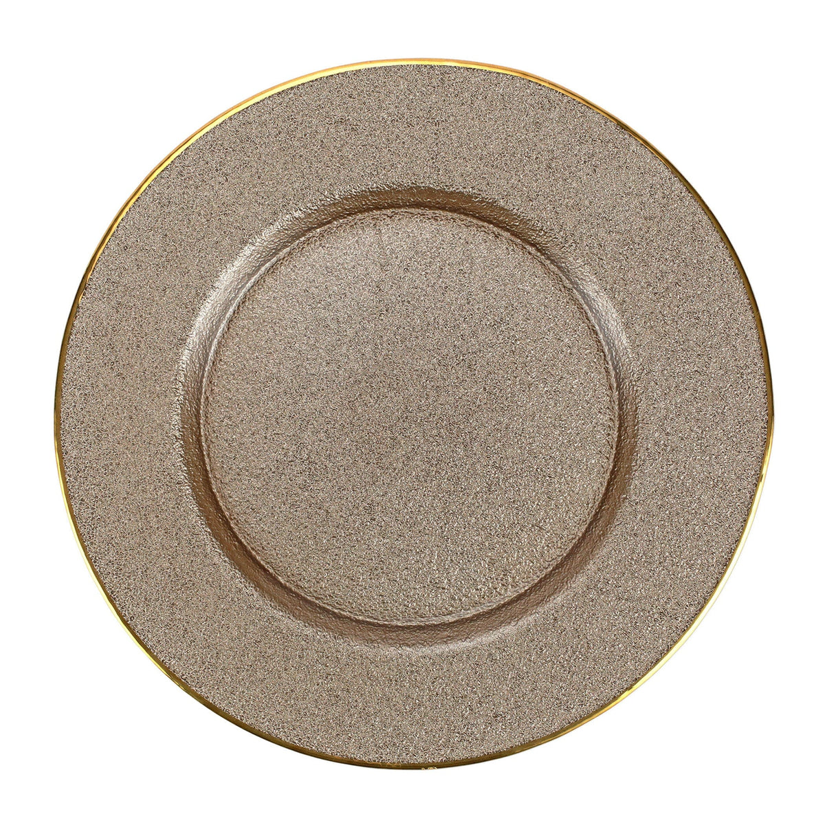 Metallic Glass Slate Service Plate/Charger
