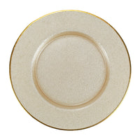 Metallic Glass Slate Service Plate/Charger